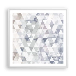 Poster in een witte lijst - In ritme op drie - 60x60 cm