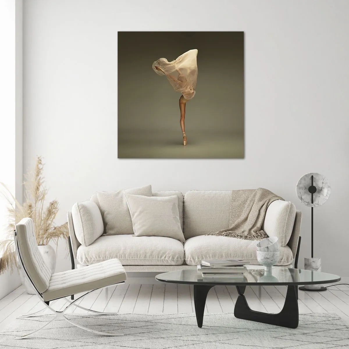 Schilderen op glas - Het zal snel omhoog vliegen - 40x40 cm