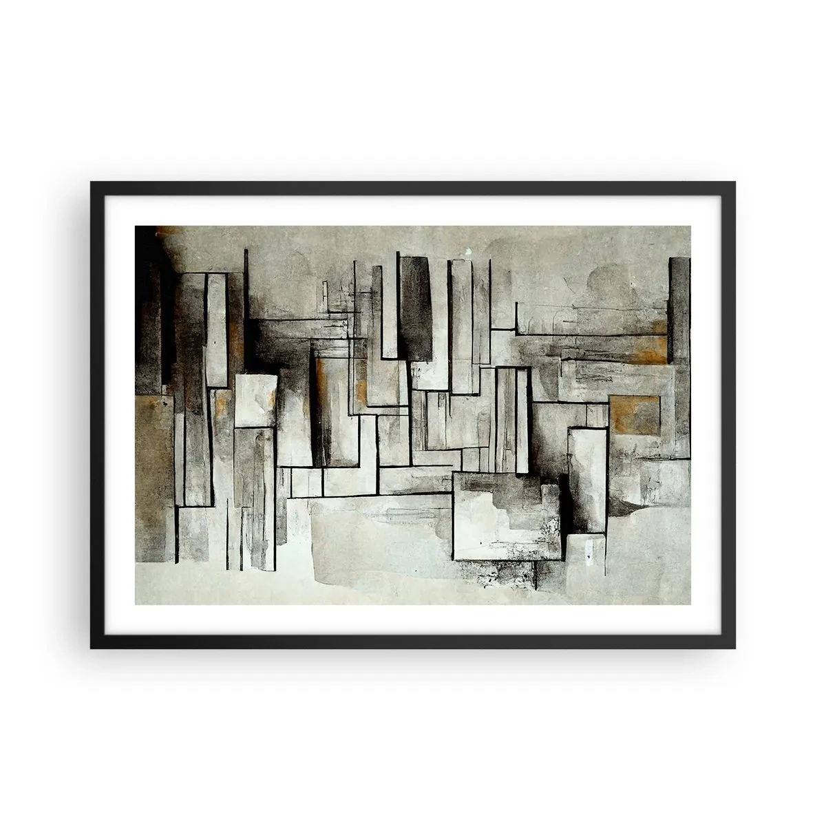 Poster in een zwarte lijst - De kracht van eenvoud - 70x50 cm