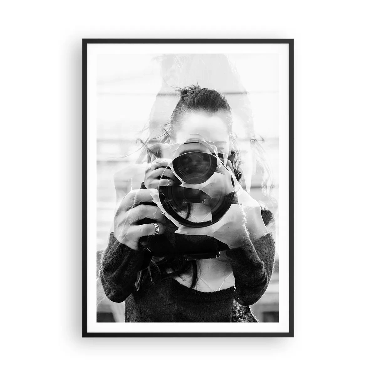 Poster in een zwarte lijst - Maker en materiaal - 70x100 cm