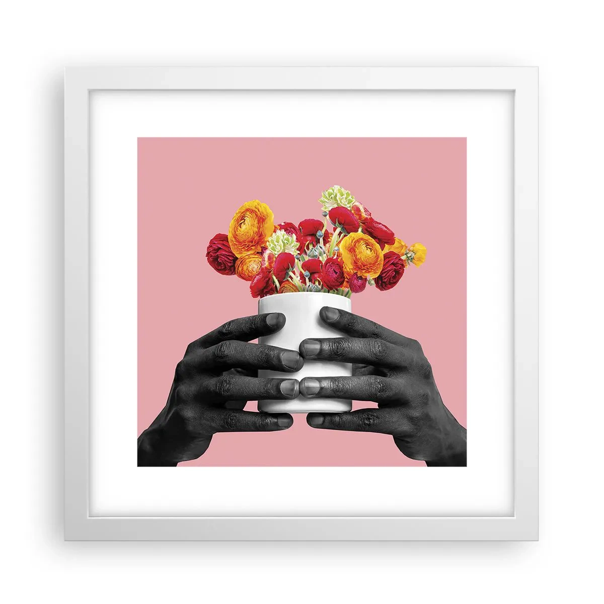 Poster in een witte lijst - De apotheose van het leven - 30x30 cm