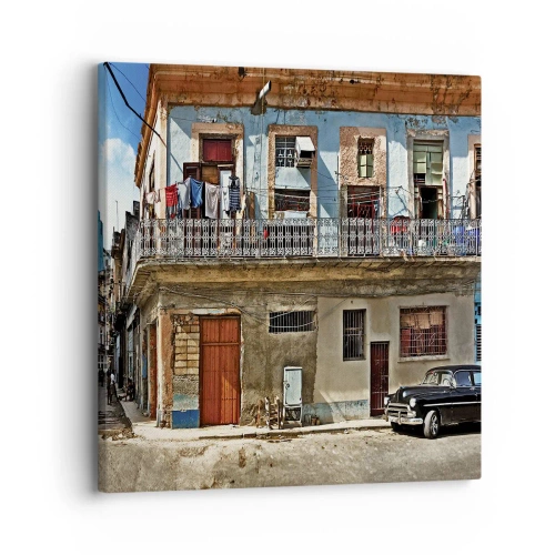 Schilderen op canvas - Havana-vibes - 30x30 cm