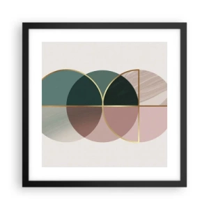 Poster in een zwarte lijst - Wiel voor wiel... - 40x40 cm