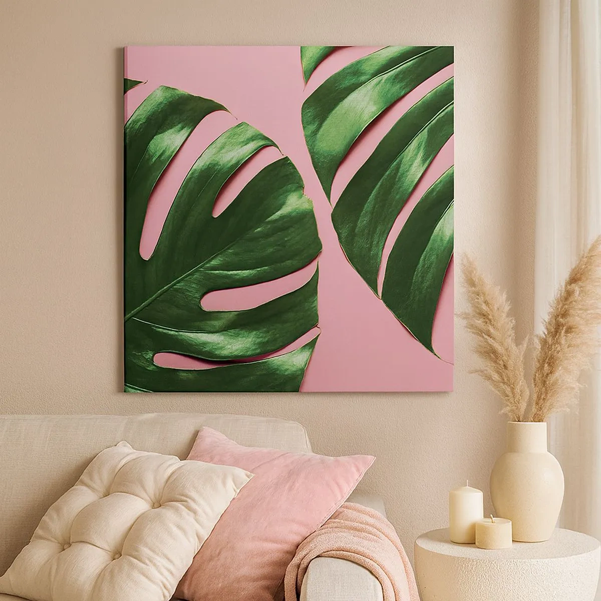 Schilderen op canvas - Groene rendez-vous - 30x30 cm