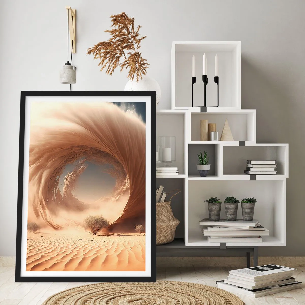 Poster in een zwarte lijst - Open portaal - 61x91 cm