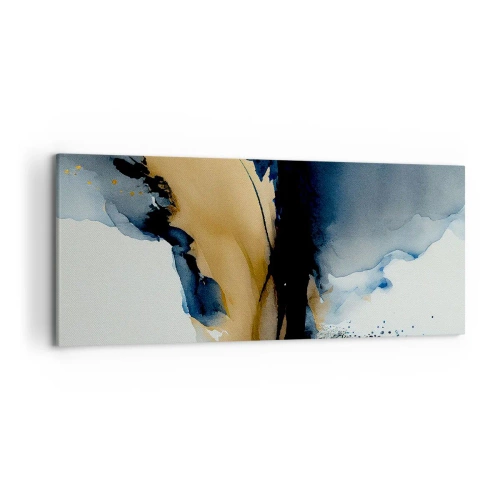 Schilderen op canvas - Achter het gordijn - 120x50 cm