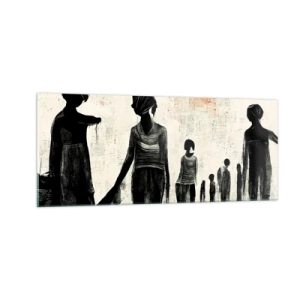 Schilderen op glas - Tegen eenzaamheid - 100x40 cm