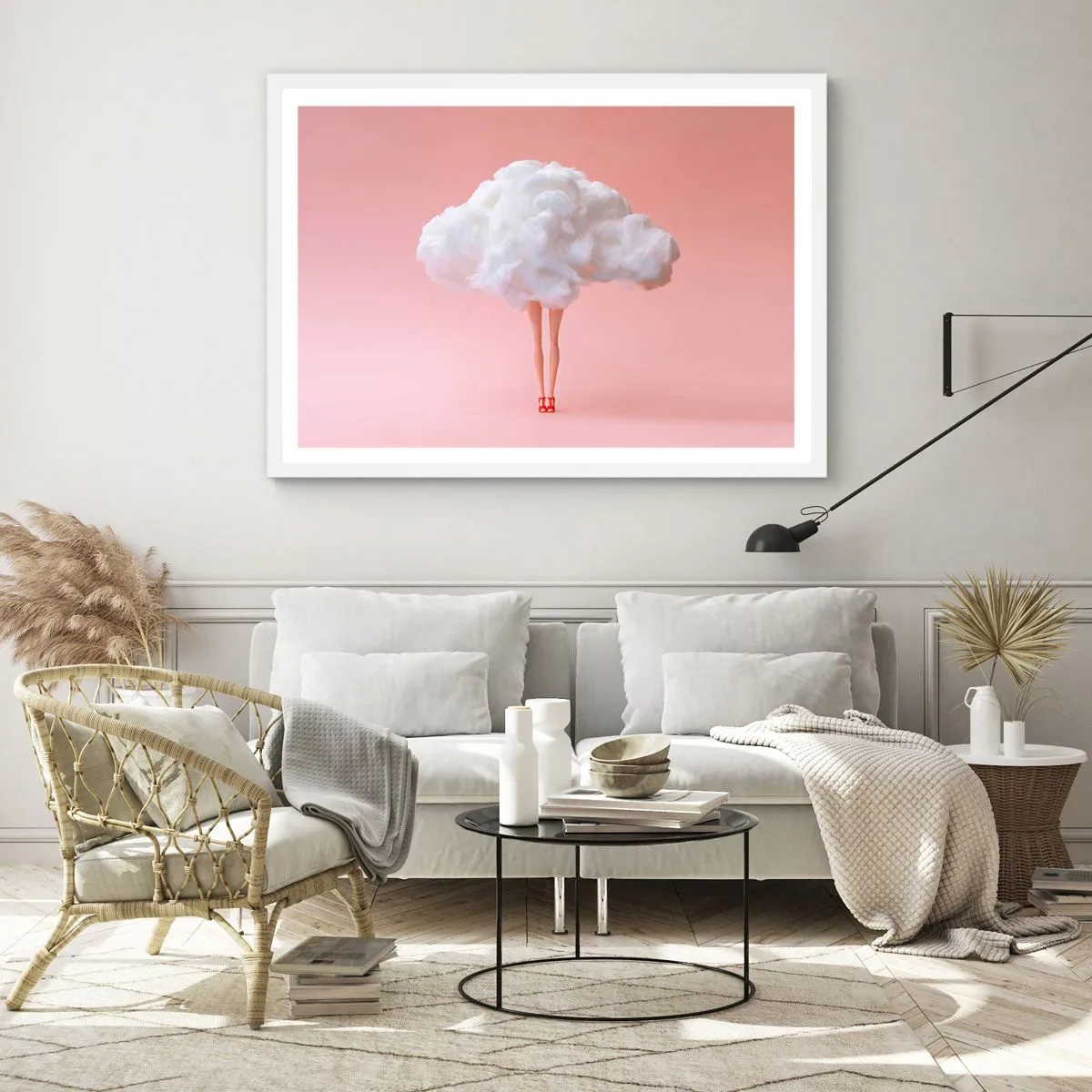 Poster in een witte lijst - Zoete belofte - 100x70 cm