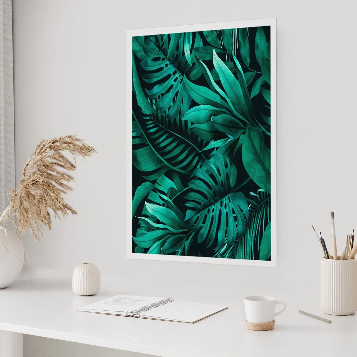 Poster - De diepte van tropisch groen - 50x70 cm