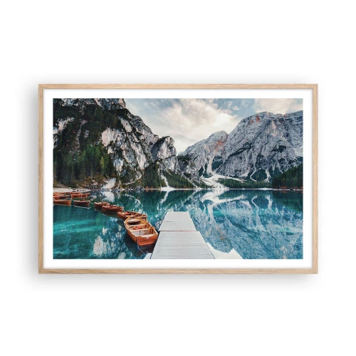 Een poster in een licht eiken lijst - We zullen je schoonheid laten zien - 91x61 cm