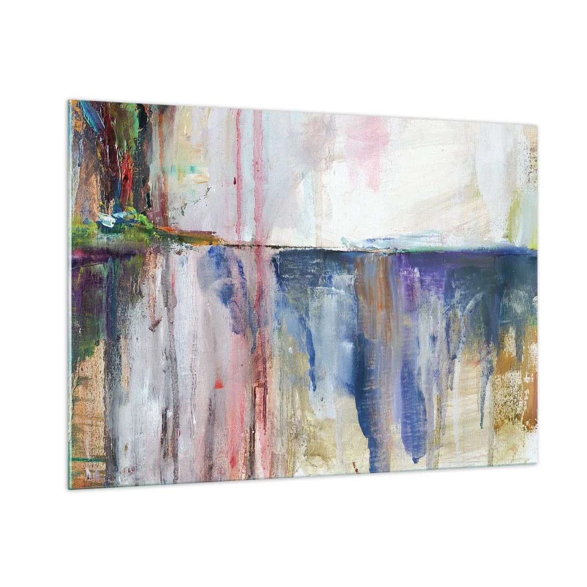 Schilderen op glas - Kleurrijke impressies en associaties - 100x70 cm