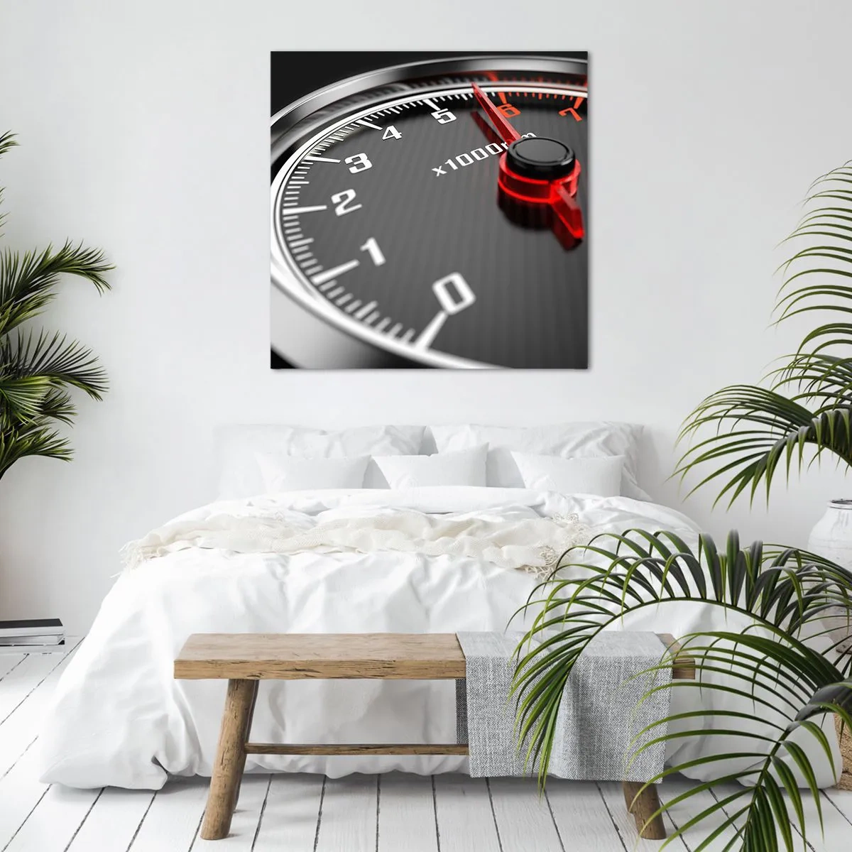 Schilderen op canvas - Geef vol gas - 30x30 cm