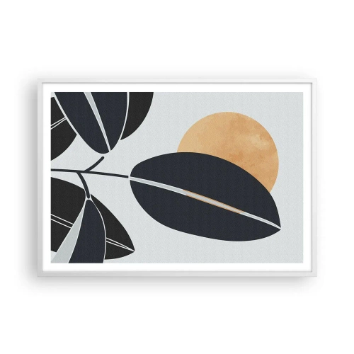 Poster in een witte lijst - Hete zomerdag - 100x70 cm