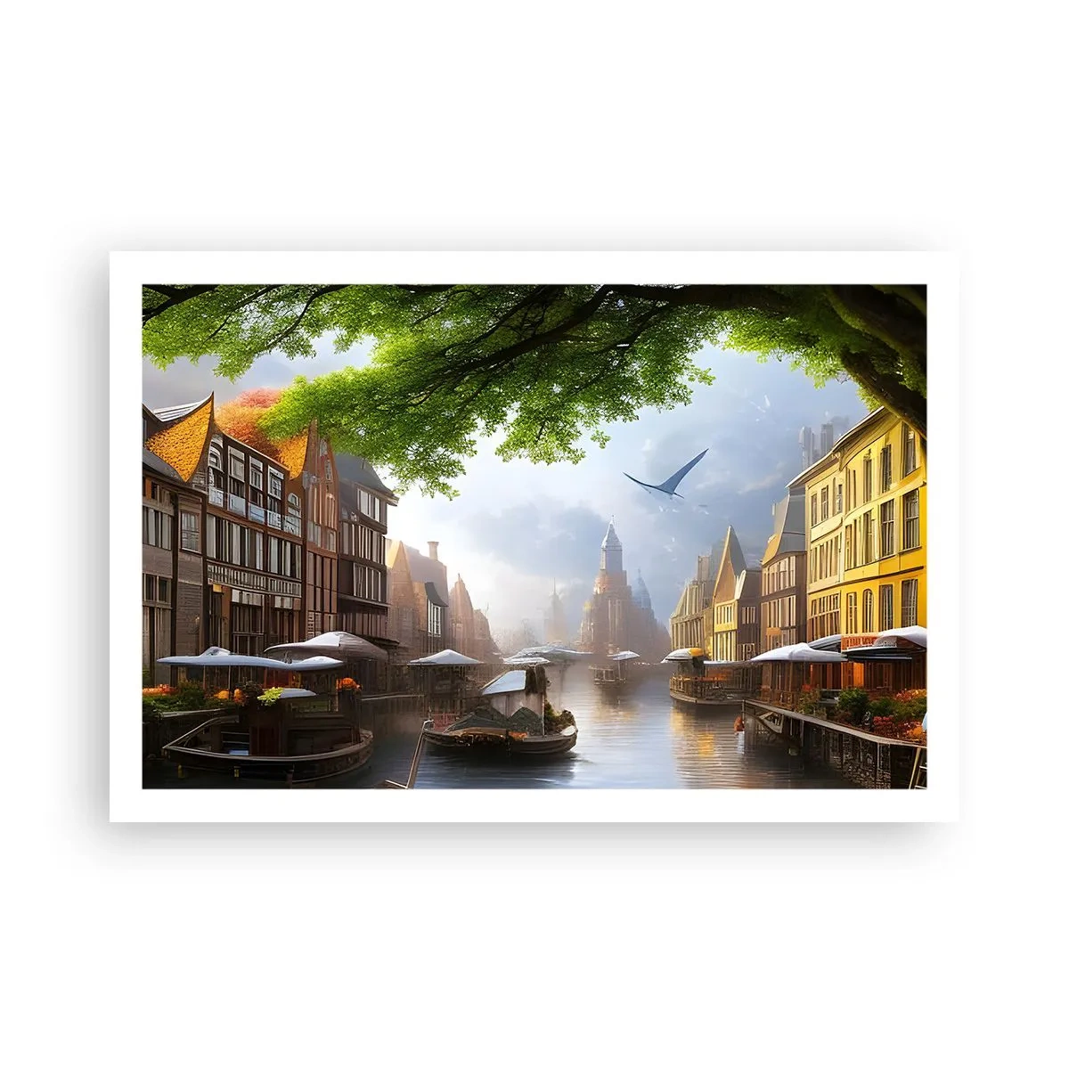 Poster - Hollands stadsbeeld - 91x61 cm