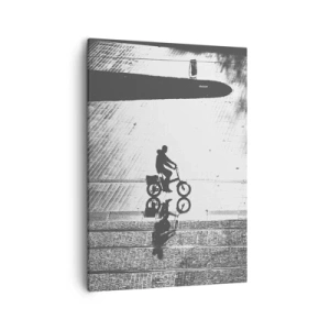 Schilderen op canvas - Voor mij, door de stad - 50x70 cm
