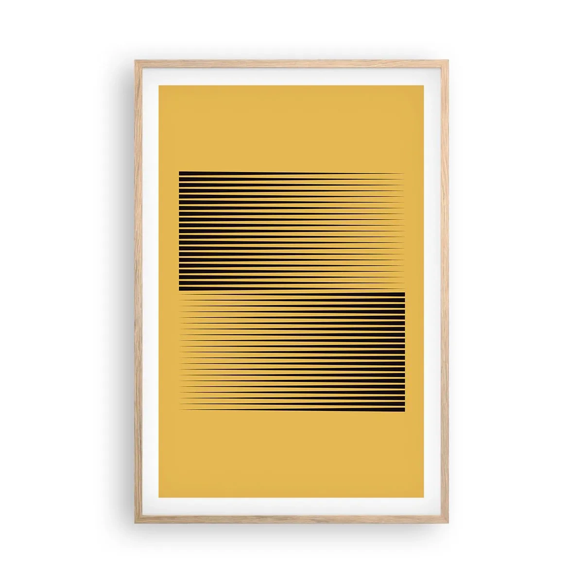 Een poster in een licht eiken lijst - Vierkant van tegenpolen - 61x91 cm