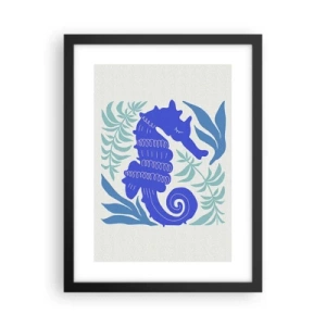 Poster in een zwarte lijst - In een onderwaterweide - 30x40 cm
