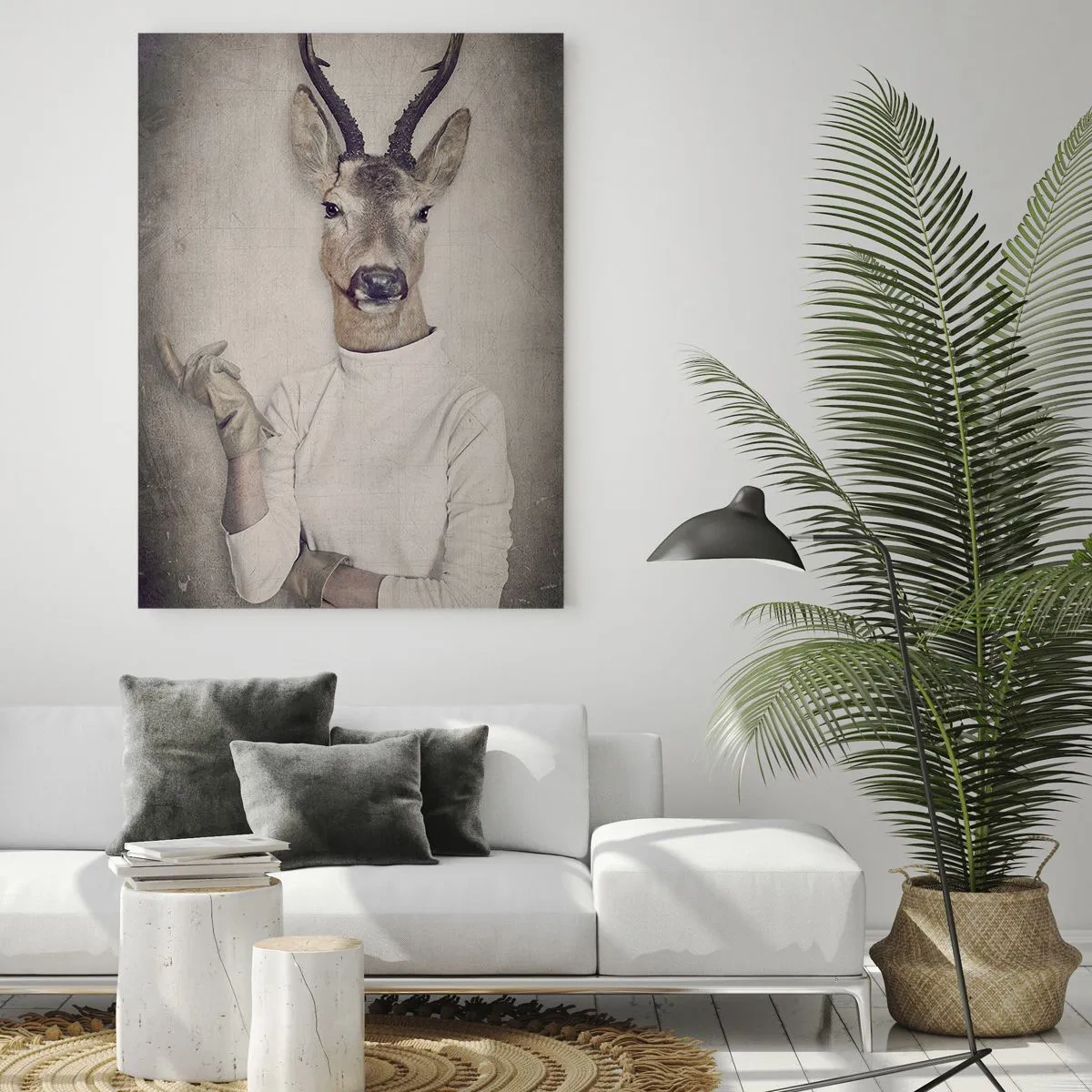 Schilderen op glas - Laat de gebaren spreken - 50x70 cm