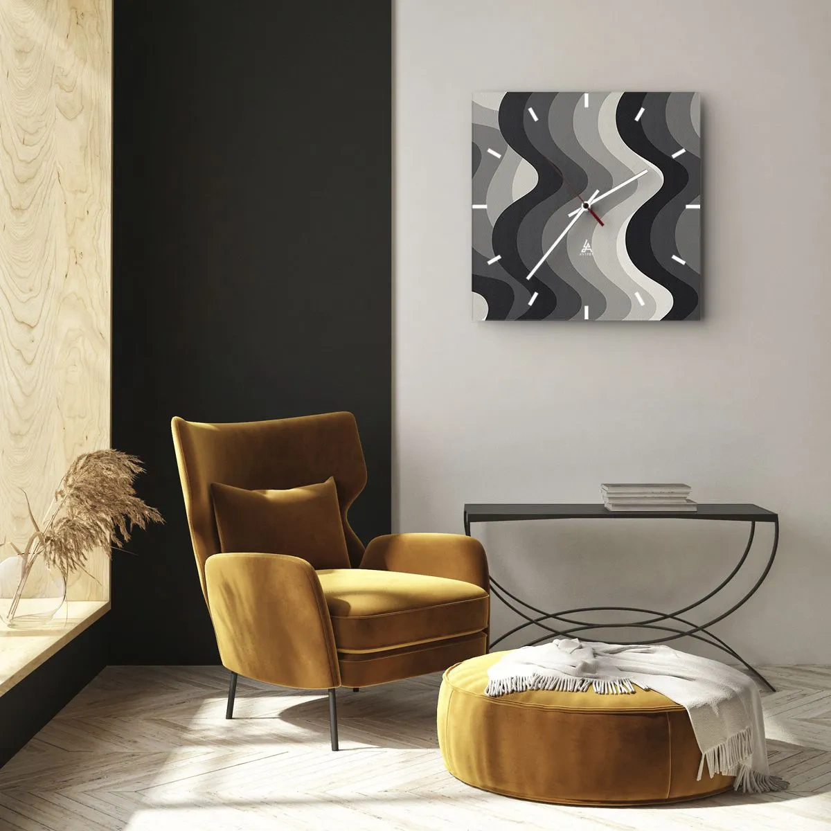 Wandklok - Klok - Golf na golf - 40x40 cm