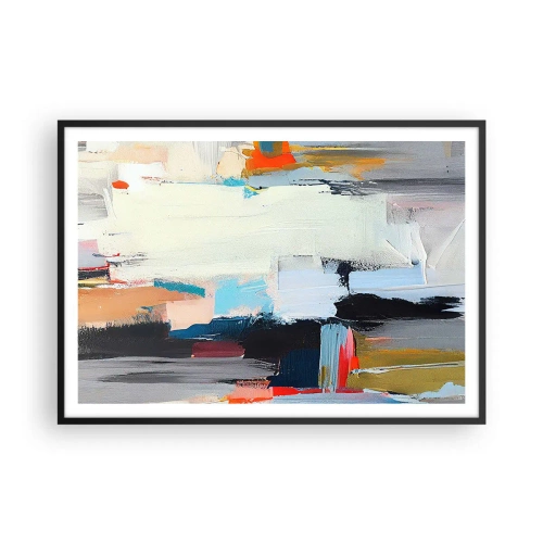 Poster in een zwarte lijst - Is er een methode? - 100x70 cm