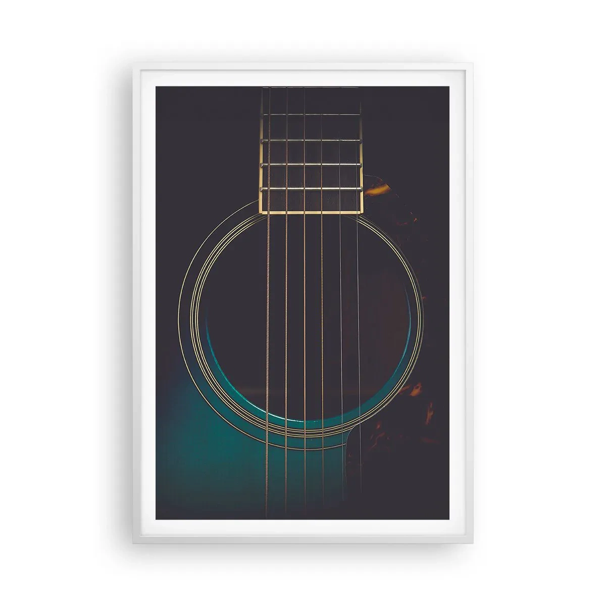 Poster in een witte lijst - Nog even voordat het klinkt - 70x100 cm