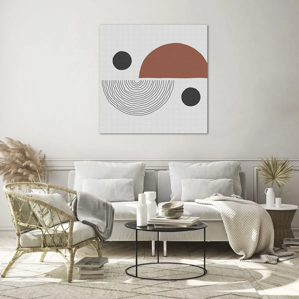 Schilderen op glas - Perfectie van het wiel - 70x70 cm