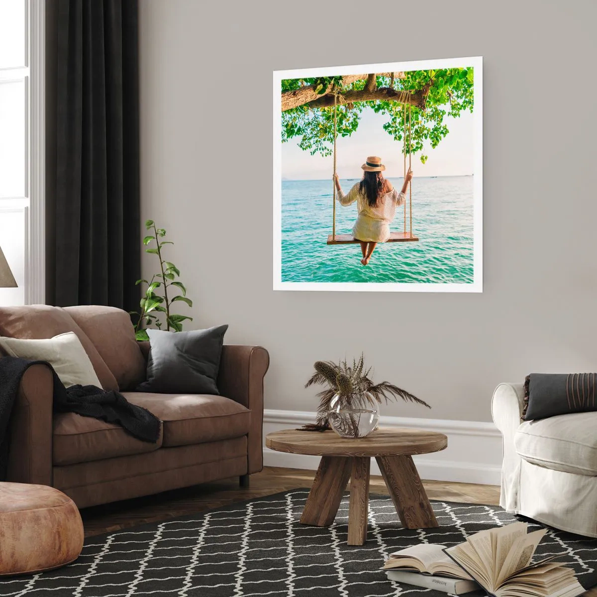 Poster - Het leven is prachtig - 30x30 cm