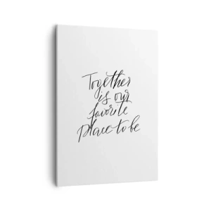 Schilderen op canvas - Voel jij het ook? - 50x70 cm