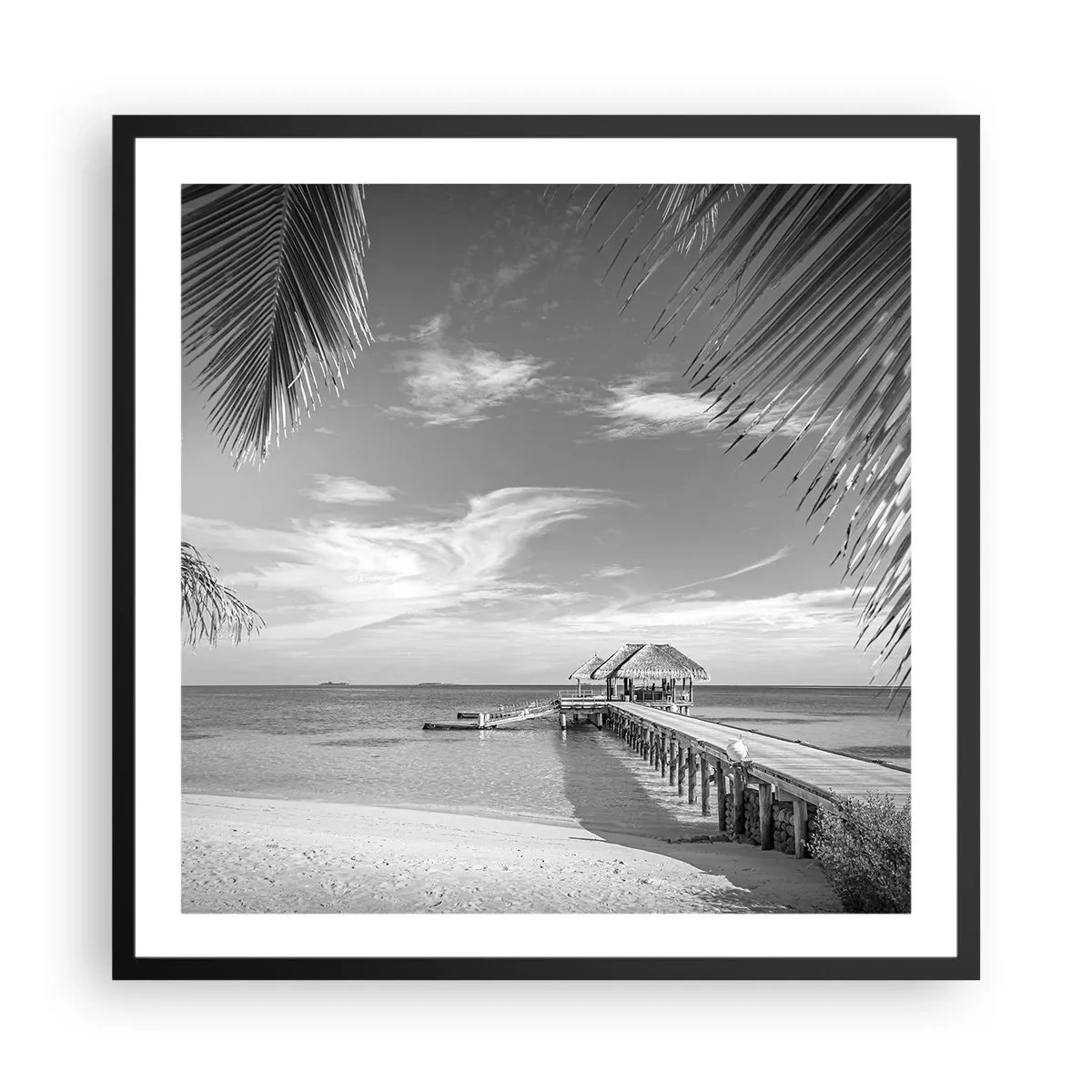 Poster in een zwarte lijst - Herinnering of droom? - 60x60 cm