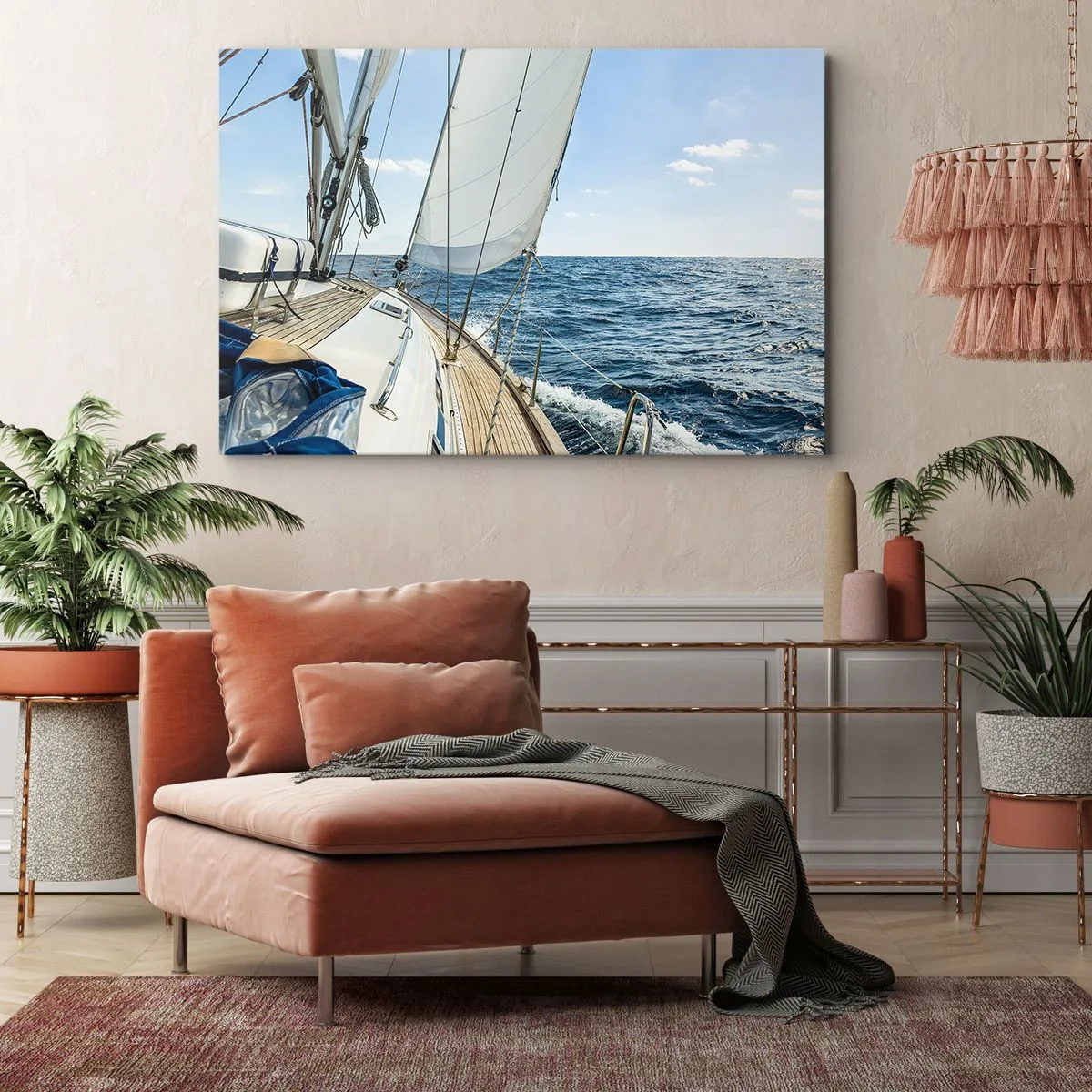 Schilderen op canvas - Ahoi, avontuur - 100x70 cm