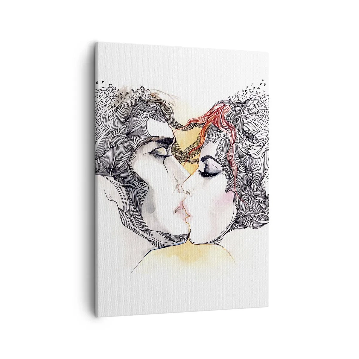 Schilderen op canvas - De wereld bestaat niet - 50x70 cm
