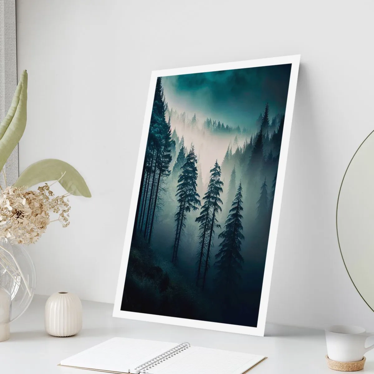 Poster - Berg ochtend - 50x70 cm