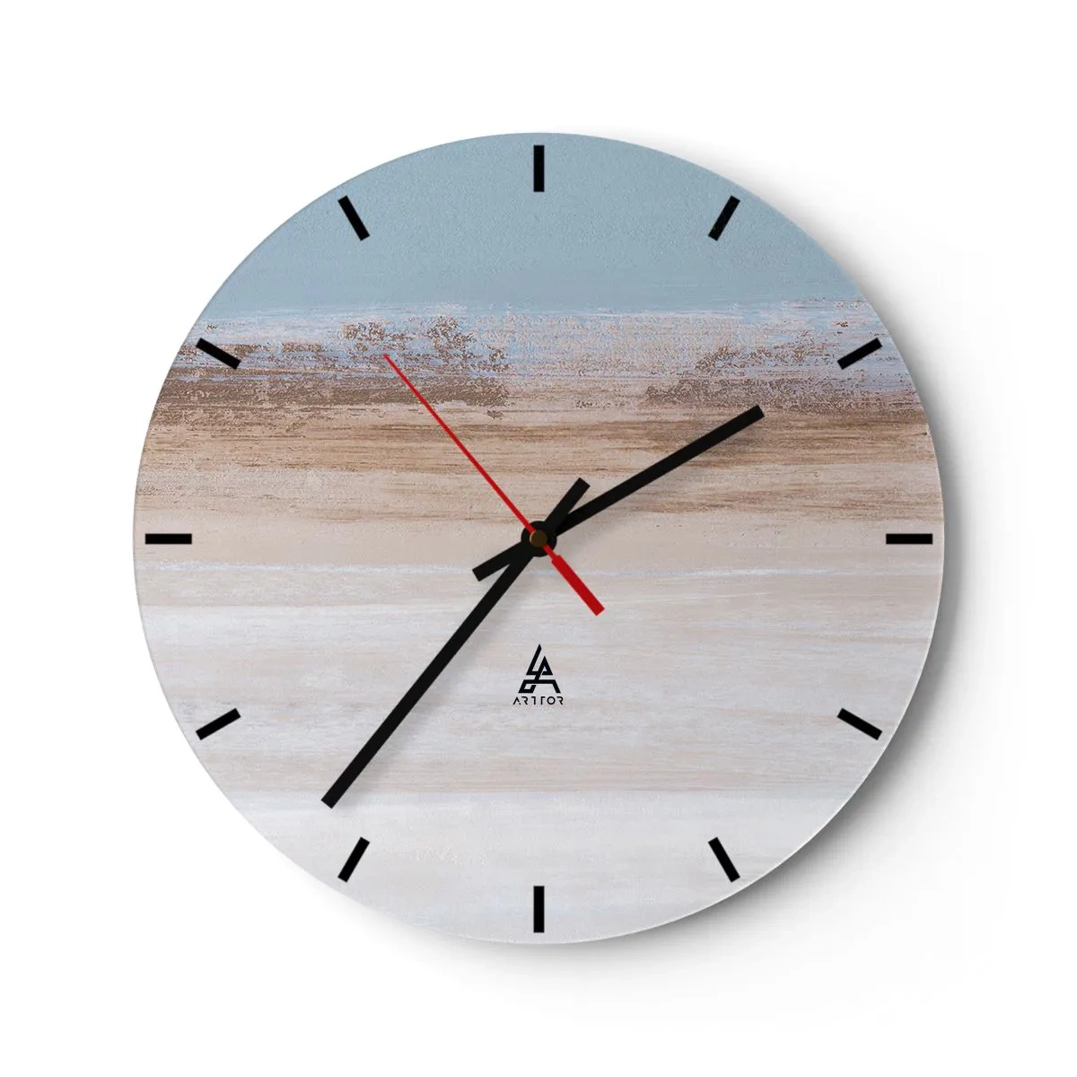Wandklok - Klok - Dubbelzinnig landschap - 40x40 cm