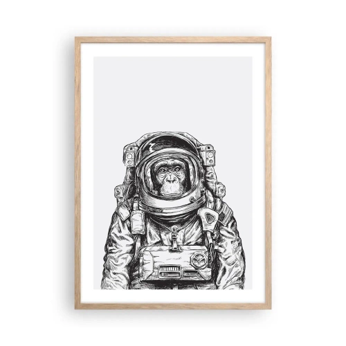 Een poster in een licht eiken lijst - Alternatieve evolutie - 50x70 cm