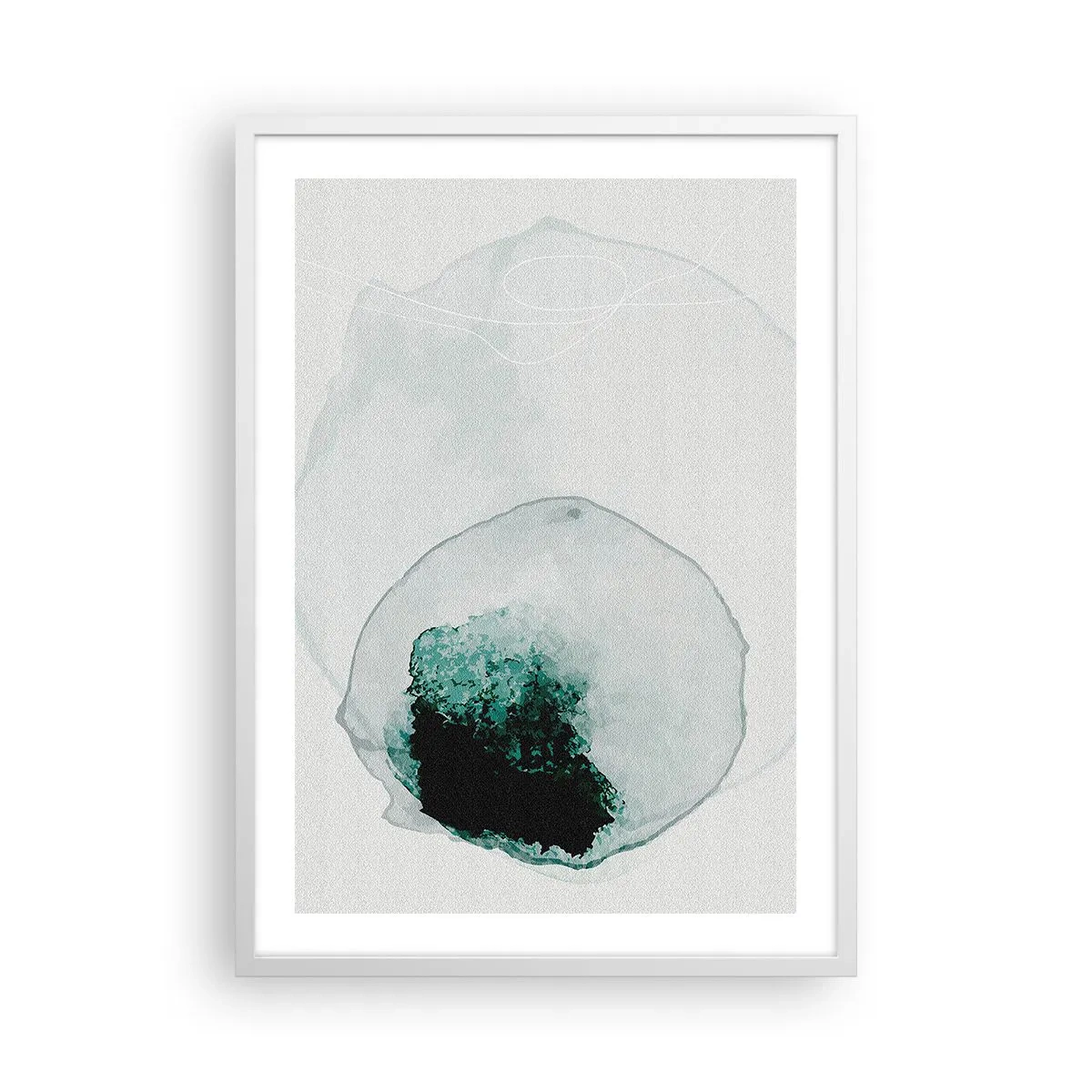 Poster in een witte lijst - In een druppel water - 50x70 cm