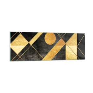 Schilderen op glas - De zon van de woestijn - 90x30 cm