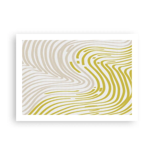Poster - Een compositie met een zachte buiging - 70x50 cm