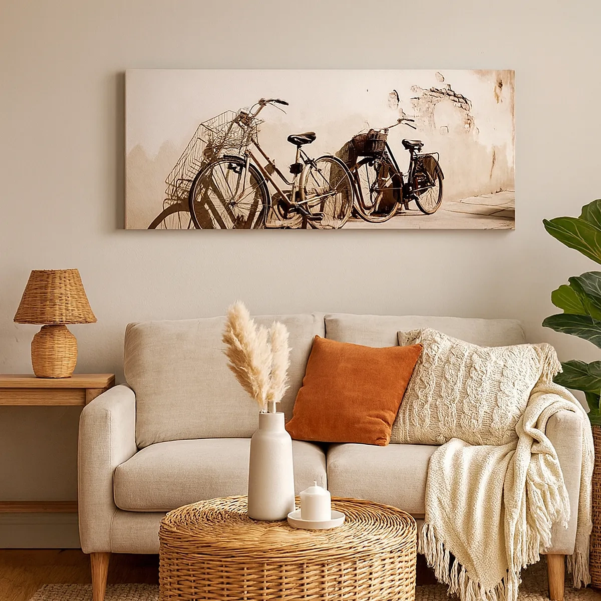 Schilderen op canvas - De onvergetelijke charme uit het verleden - 30x30 cm