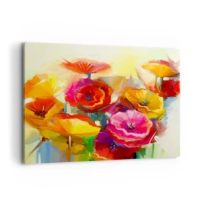 Schilderen op canvas - Niet alleen rood - 100x70 cm