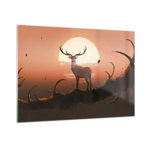 Schilderen op glas - Deze nacht is anders dan alle andere - 100x70 cm