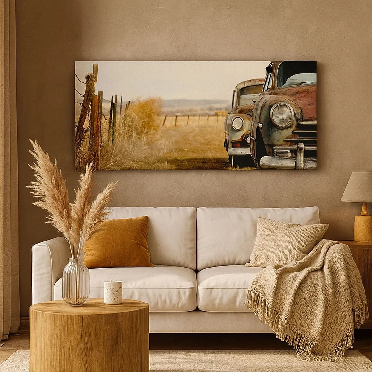 Schilderen op canvas - Een welverdiende rust - 100x40 cm
