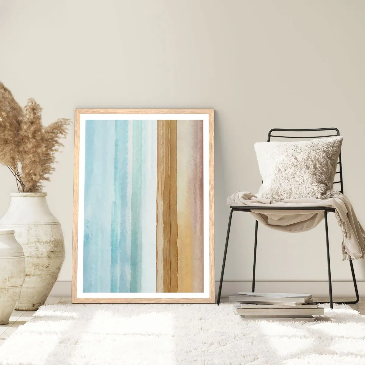 Een poster in een licht eiken lijst - Troost - 50x70 cm