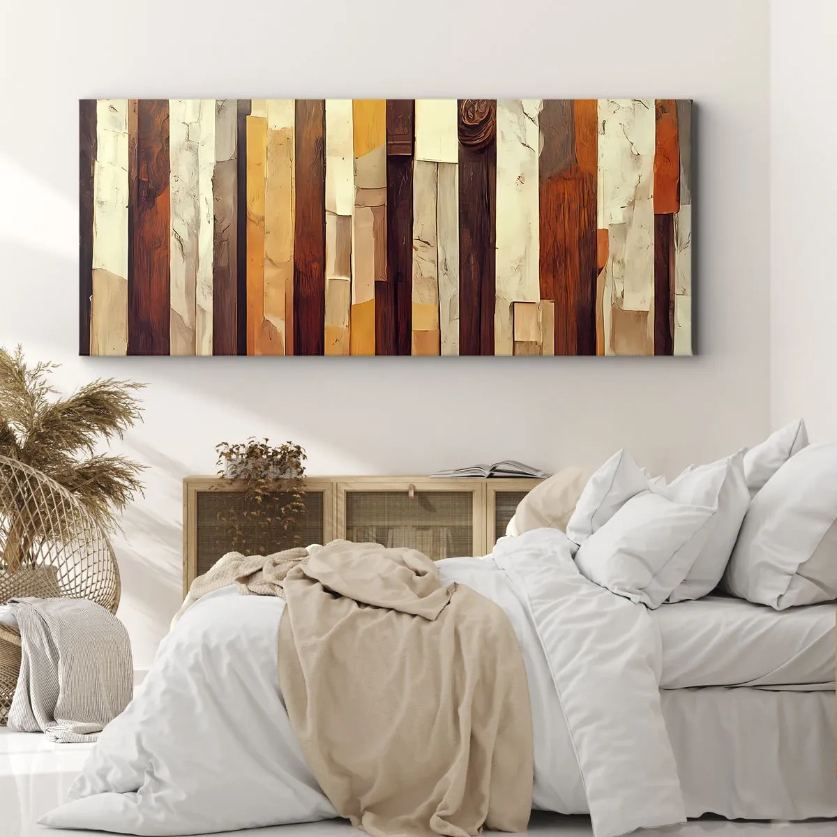 Schilderen op canvas - Anthem van de bosbomen - 100x40 cm