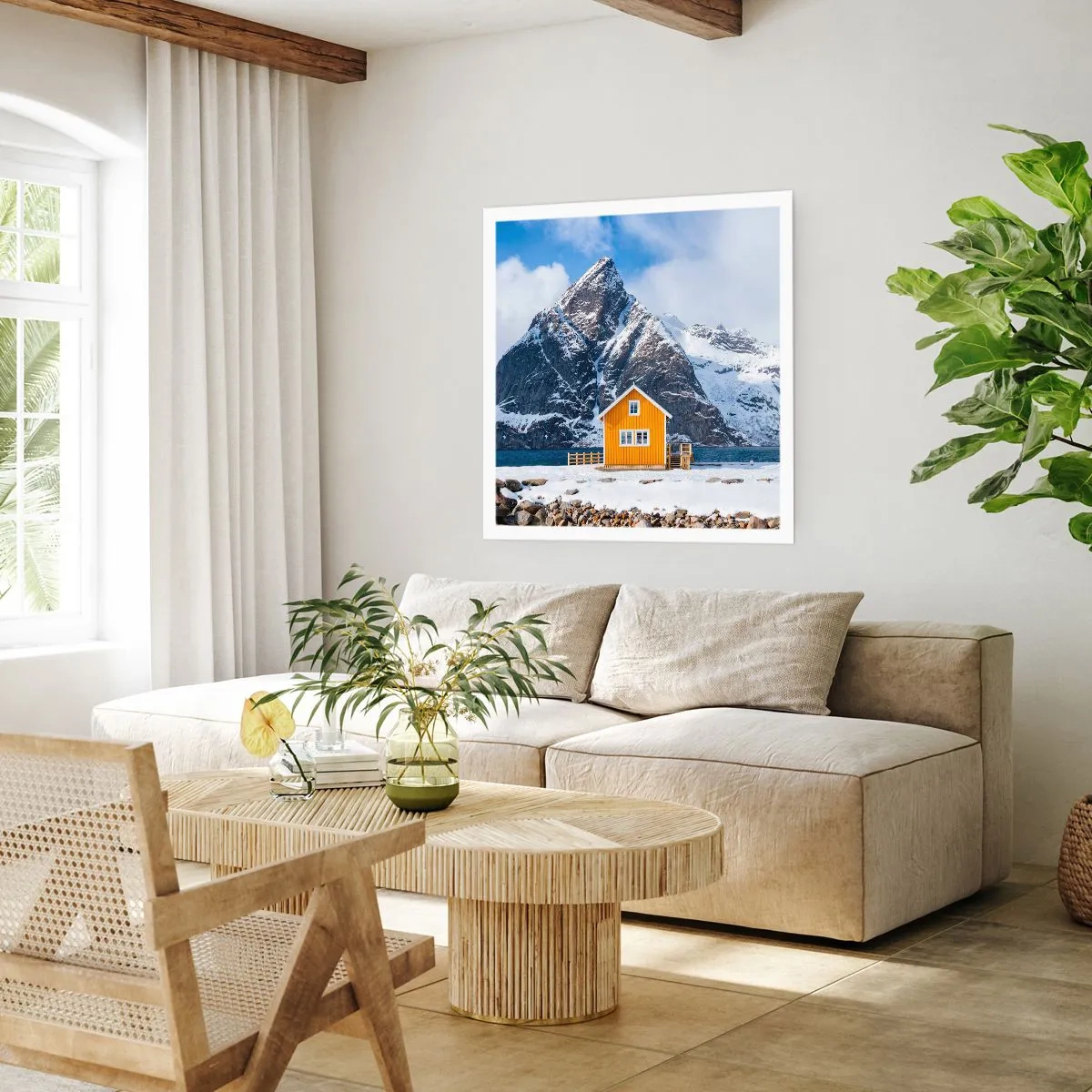 Poster - Scandinavische vakanties - 50x50 cm