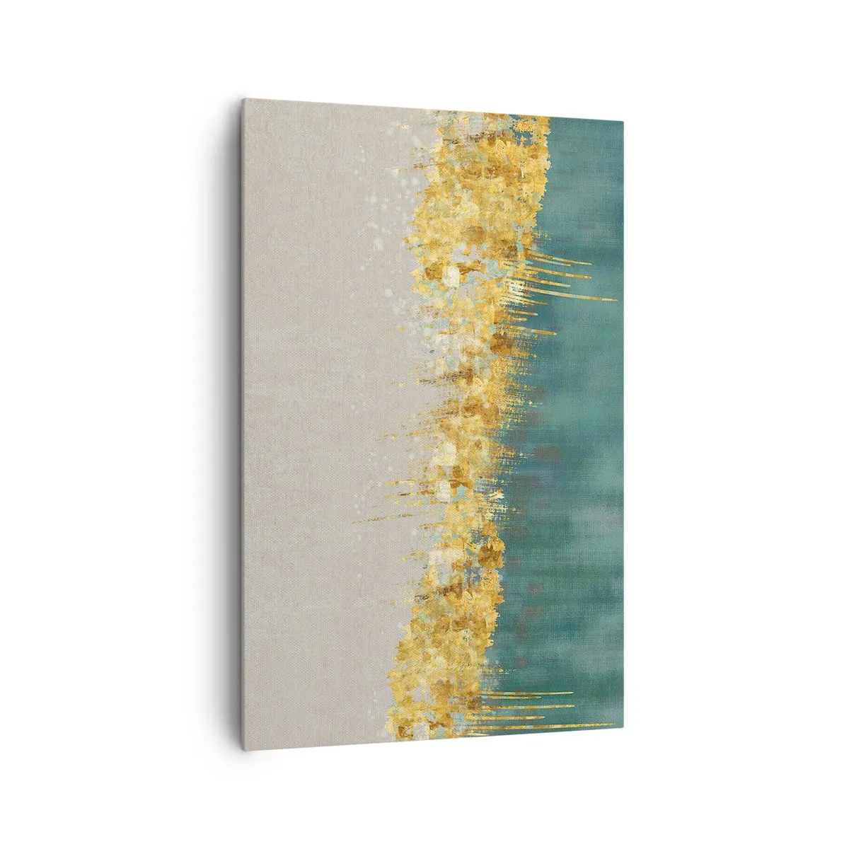 Schilderen op canvas - De gouden rand - 80x120 cm