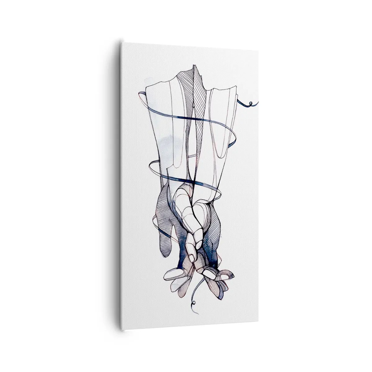 Schilderen op canvas - Touch-studie - 65x120 cm