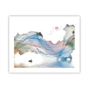 Poster - Op weg naar de kristallen bergen - 50x40 cm