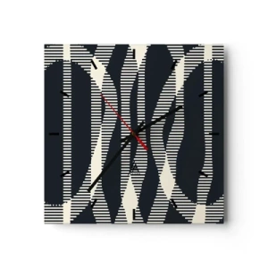 Wandklok - Klok - Een poging om de duisternis te doorbreken - 30x30 cm