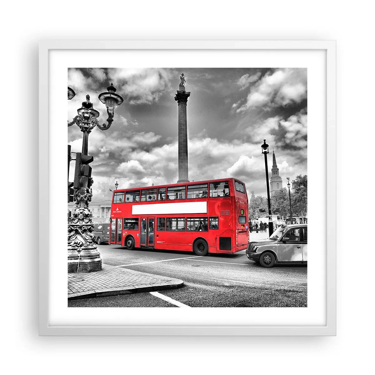 Poster in een witte lijst - De echte bloedbaan van de stad - 50x50 cm