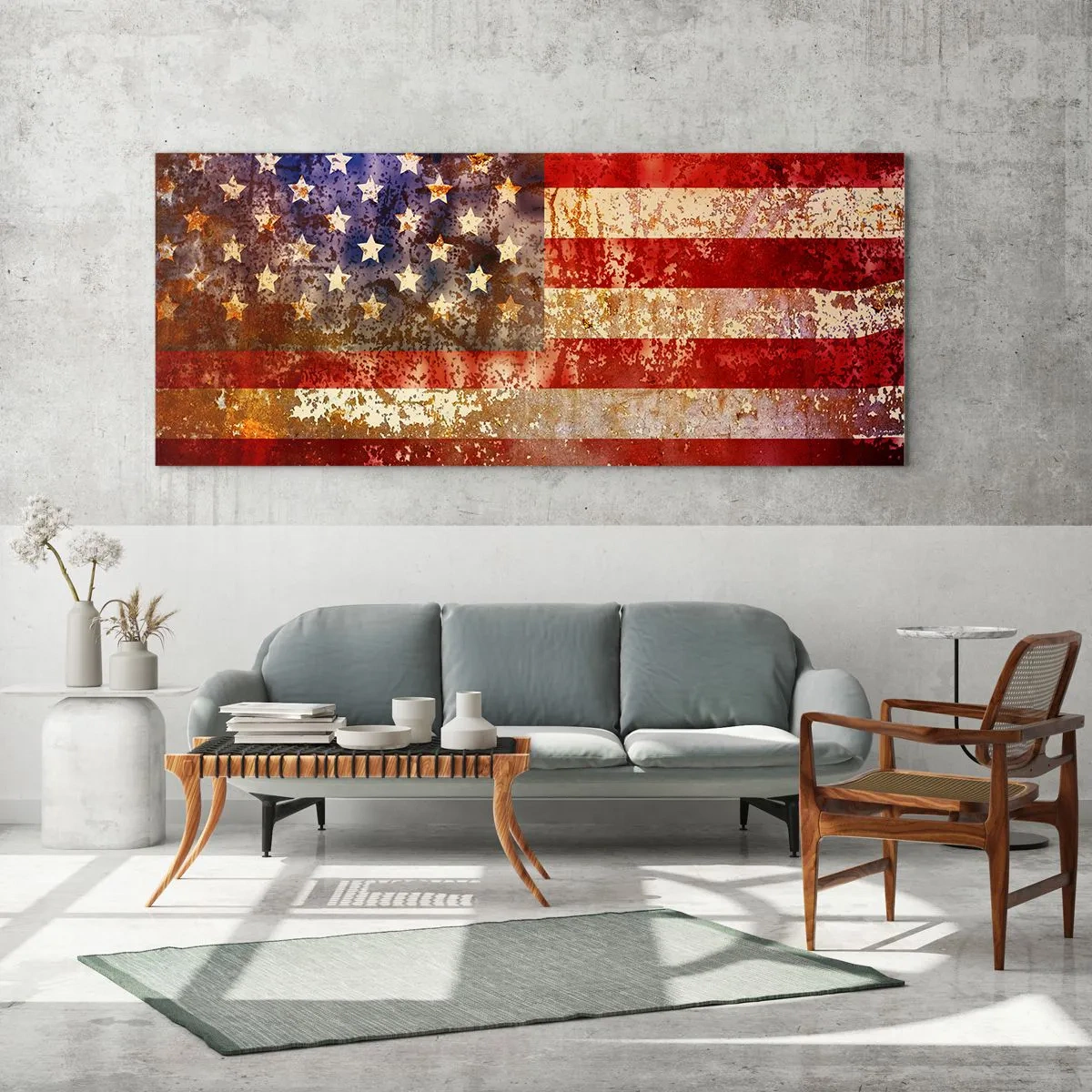 Schilderen op glas - Glorie vervaagt niet - 120x50 cm